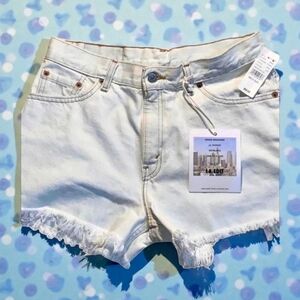 Levi's Jrs 517 PACSUN LA Edit Jean Short Cutoff Frayed Distressed USA Sz 11